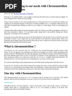 Eating According To Our Needs With Chrononutrition