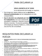 Requisitos para Declarar La Huelga