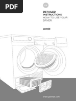 Gorenje Dryer User Manual PDF