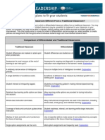 Comparison of Differentiated and Traditional Classrooms PDF