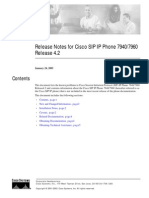 Release Notes For Cisco SIP IP Phone 7940/7960 Release 4.2: January 24, 2003