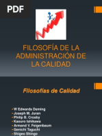 Filosofía de La Calidad