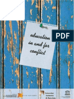 Education in and For Conflict