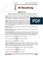 Module-78A: Sewage and Sewerage Treatment, Quantity and Characteristics of Wastewater