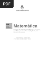 NAP de Matemática. Ciclo Básico. Secundaria