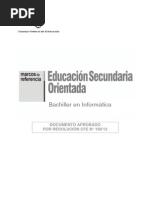 Educación Secundaria Orientada en Informática