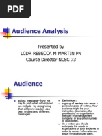 Audience Analysis