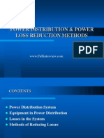 Power Distribution Power Loss Reduction Methods