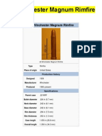 .22 Winchester Magnum Rimfire Cartridge Details