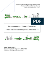 Développement Urbain Durable: Vers Une Nouvelle Éthique de L'urbanisme ?