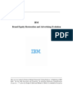 IBM Brand Equity Restoration and Advertising Evolution