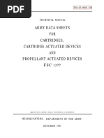 TM-43-0001-39 Army Data Sheets For Cartridges, Cartridge Activated Devices, & Propellant Activated Devices