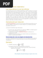 Teoria de Induccion Matematica