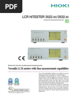 LCR Hitester 3522 /3532: Versatile LCR Meters With 5ms Measurement Capabilities