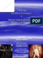 0 Proiect Power Point Dorinta de M.E. Prof Dobrescu Maria Cristinal