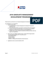 Jaya Group of Companies Application Form - Management Trainee PDF