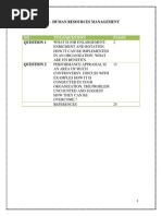 NO Title/Question Pages: Assignment - Human Resources Management