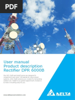 User Manual Product Description Rectifier DPR 6000B: Concentrate On What Is Most Important For You - Your Business