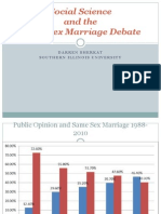 Social Science and The Same-Sex Marriage Debate: Darren Sherkat Southern Illinois University