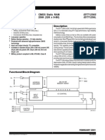 CMOS Static RAM 256K (32K X 8-Bit) IDT71256S IDT71256L: Features Description