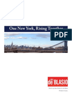 Bill de Blasio - One New York Rising Together