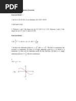 Answers To Mathematics Exercises Exercise Sheet 1: FX 1 2 X 3 X