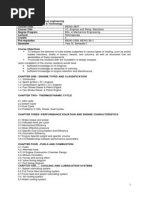 IC Engines Course Outline