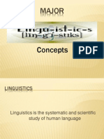 Major Linguistic Concepts