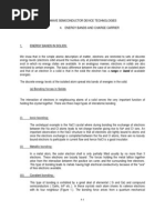 Microwave Semiconductor Device Technologies 4. Energy Bands and Charge Carrier