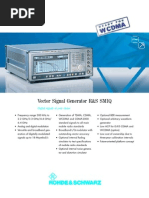 Rohde & Schwarz SMIQ02B Vector Signal Generator Datasheet PDF