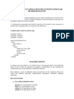 FLP Analisis Lexico y Sintactico Nuevo Lenguaje