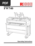 Ricoh FW740 Series Operator Manual