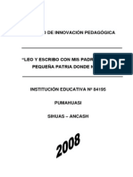 Modelo de Proyecto de Innovacion Pedagogica