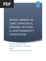 Capacitación y Adiestramiento y Productividad 1