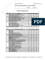 Informe de Evaluación Del Aula de Apoyo. Matemáticas PDF