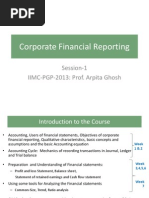 Corporate Financial Reporting: Session-1 IIMC-PGP-2013: Prof. Arpita Ghosh