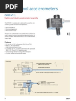 Machine Tool Accelerometers: Cmss Mt-1