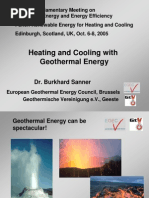 Heating and Cooling With Geothermal Energy