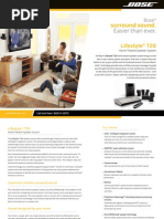 Lifestyle® T20 Home Theatre Speaker System - Brochure PDF