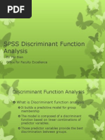 SPSS Discriminant Function Analysis PDF