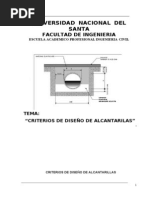 Criterios de Diseño de Alcantarillas