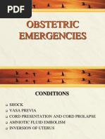 Obstetric Emergencies