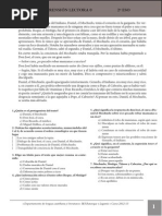 Comprensión Lectora 0 2º Eso