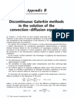 Appendix: Discontinuous Galerkin Methods in The Solution of The Convection-Diff Usion Equation