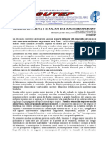 Realidad Nacional y Situacion Del Magisterio Peruano