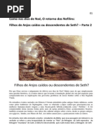 Como Nos Dias de Noah (Noé) - O Retorno Dos Nefilins - Filhos de Anjos Caídos Ou Descendentes de Seth - Parte 2