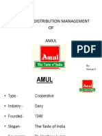 Sales and Distribution of Amul