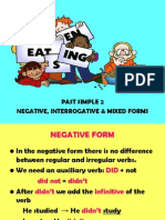 Past Simple 2 Negative Interrogative