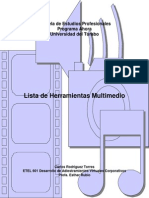 Lista de Herramientas Multimedia y Breve Descripción