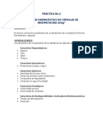 PRÁCTICA No2 ANALISIS FARMACEUTICO CÁPSULAS